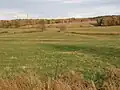 Blick auf die noch erkennbaren Umrisse