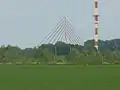 Im Vordergrund der Fernsehsender