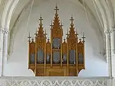 Blick zur Orgelempore