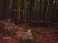 Die Grundmauern der ehemaligen Kirche