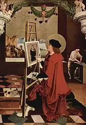 Niklaus Manuel Deutsch:Der heilige Lukas malt die Madonna, 1515