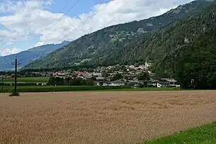 Blick von Südosten auf Nikolsdorf
