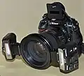 Das Makroblitz-Kit R1 ohne SU-800 mit Infrarotfilter SG-3IR