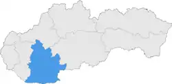 Der kraj Nitra in der Slowakei