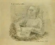 Eine Briefschreibende Frau, 1933