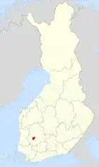 Lage von Nokia in Finnland