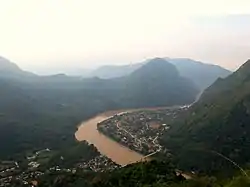 Nong Khiaw vom Phadeng Peak aus