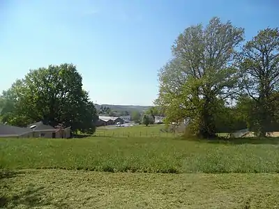 Blick nach Süden über Nontron hinweg