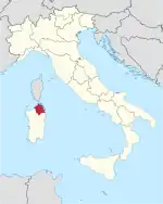 Lage innerhalb Italiens