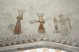 Die Heiligen Katharina, Dorothea und Barbara
