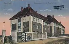 Vahrenwalder Heide – Fliegerstationkolorierte Ansichtskarte, um 1914