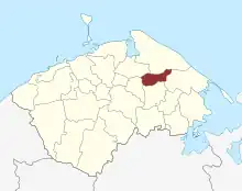 Lage des Bederslev Sogn in der Nordfyns Kommune