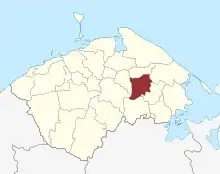 Lage des Hjadstrup Sogn in der Nordfyns Kommune