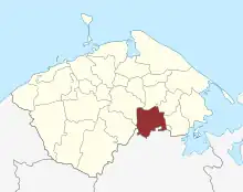 Lage des Lunde Sogn in der Nordfyns Kommune