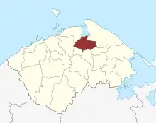 Lage des Nørre Næraa Sogn in der Nordfyns Kommune