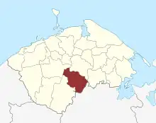 Lage des Søndersø Sogn in der Nordfyns Kommune
