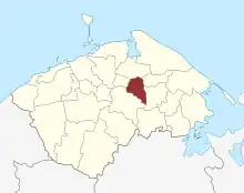 Lage des Uggerslev Sogn in der Nordfyns Kommune