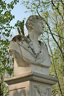 Neuzeitliche Büste von Lucius Porcius Cato im Schlosspark Nordkirchen