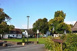 Der „Dorfanger“ mitden darum gruppierten Häusern
