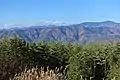 Blick vom Kiso-Tal auf den Norikura-dake