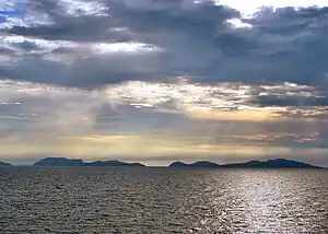 Nord- und Süd-Gigante-Inseln in der Visayas-See
