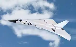 Zeichnung der XF-108 im Flug