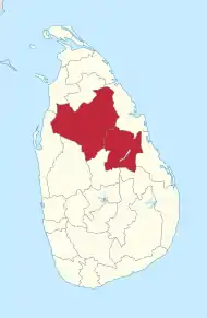 Lagekarte der Provinz