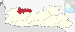 Lagekarte des Distrikts