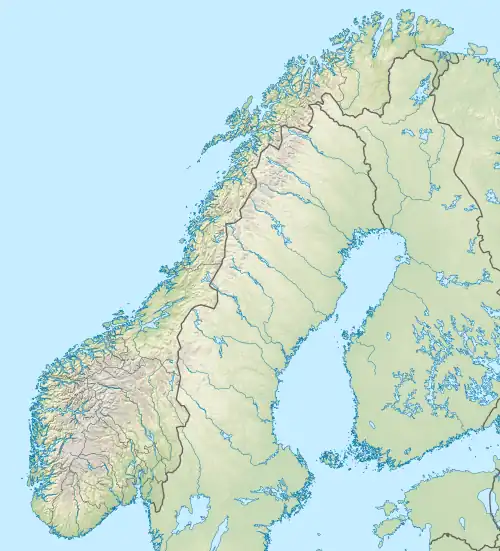 Reliefkarte: Norwegen