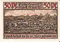 „Lutherfeier 1921 in Eisenach – Eisenach die Stadt wie sie vor Alters gestanden hatt“ mit Stadtansicht Eisenachs zu Luther Zeiten