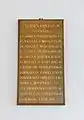 Zweite Pastorentafel in der Kirche