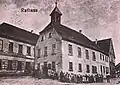 Früheres Rathaus an der Hauptstraße, zerstört März 1945 (Aufn. 1905)