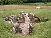 Kammern im Longbarrow von Nympsfield