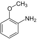 Struktur von o-Anisidin