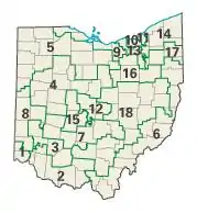 Ohio: Kongress-Wahlkreise