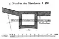 Grundriss des Steinturms der Turmstelle Wp 14/17