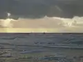 Der Offshore-Windpark Egmond aan Zee von der Küste betrachtet