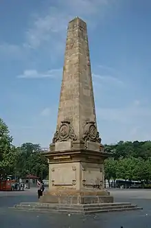Erthal-Obelisk auf dem Domplatz in Erfurt (1777)