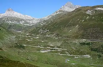 Oberalppass, Bündner Seite