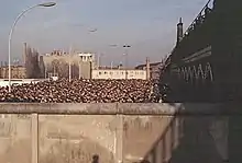 Grenzübergang Oberbaumbrücke am 11.&nbsp;November 1989