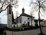 Kirche in Oberelbert (mit jüngerem Kirchturm)