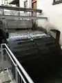 Restauriertes Mühlrad der Schaumühle Scheerer-Mühle