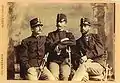 Oberleutnant Adam Brandner 1884 (ganz rechts sitzend) in Hermannstadt