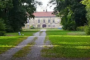 Alte Sichtachse zur Schlossrückseite
