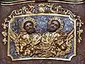 Kanzelkorb, Ausschnitt: die Evangelisten Lukas und Markus