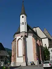 Außenansicht der Spitalkirche St.&nbsp;Sigismund