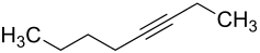 Strukturformel von 3-Octin