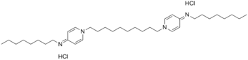 Strukturformel von Octenidindihydrochlorid