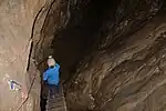 Teilweise mit Leitern gesicherte Wege