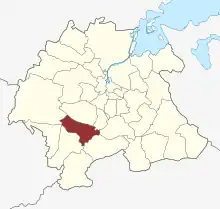 Lage des Dyrup Sogn in der Odense Kommune